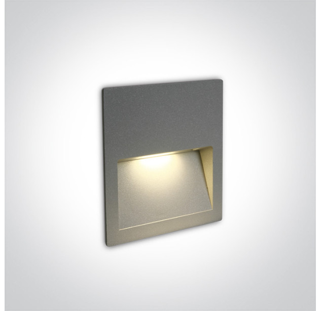 Įleidžiamas sieninis LED šviestuvas 4W 3000K IP65 68068A/G/W Įleidžiamas sieninis LED šviestuvas 4W 3000K IP65 68068A/G/W
