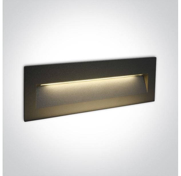 Įleidžiamas sieninis LED šviestuvas 7W 3000K IP65 68068C/AN/W