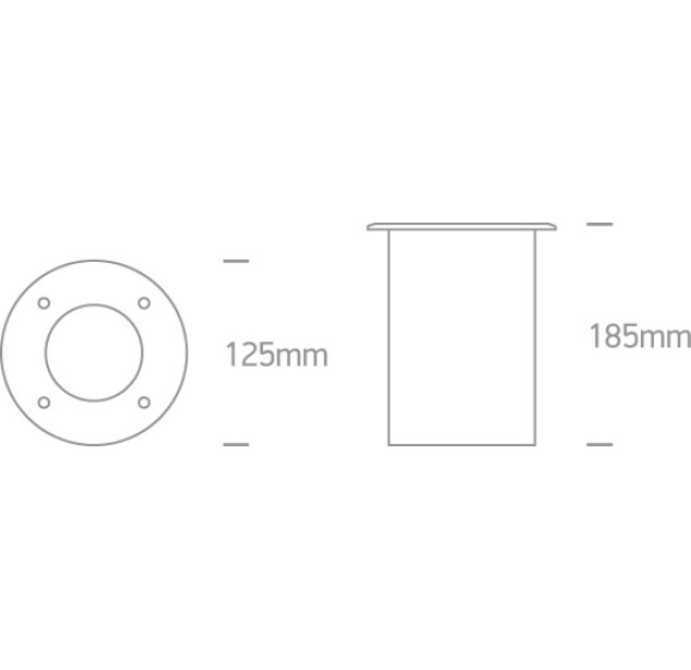 Įžeminis LED šviestuvas 10W 3000K IP67 69040/W
