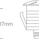 Įžeminis LED šviestuvas 1W 3000K IP67 69044/AL/W