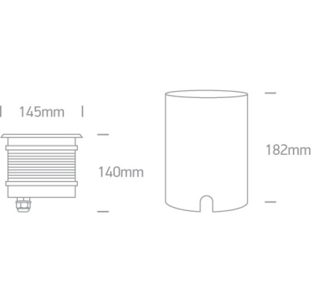 Įžeminis LED šviestuvas 20W 4000K IP67 69050/C