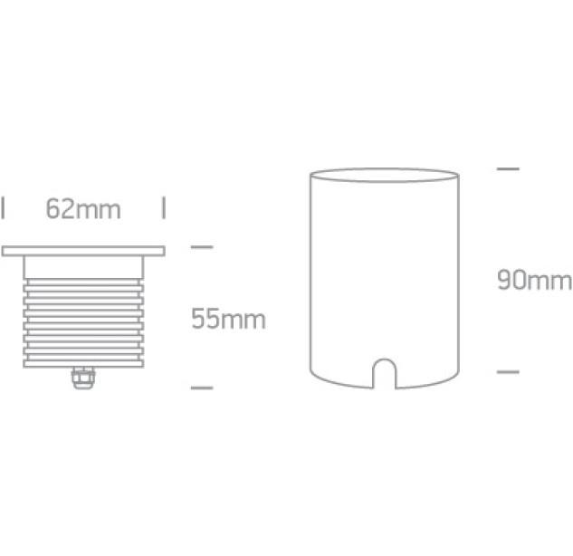 Įžeminis LED šviestuvas 3W 3000K IP67 69052/W