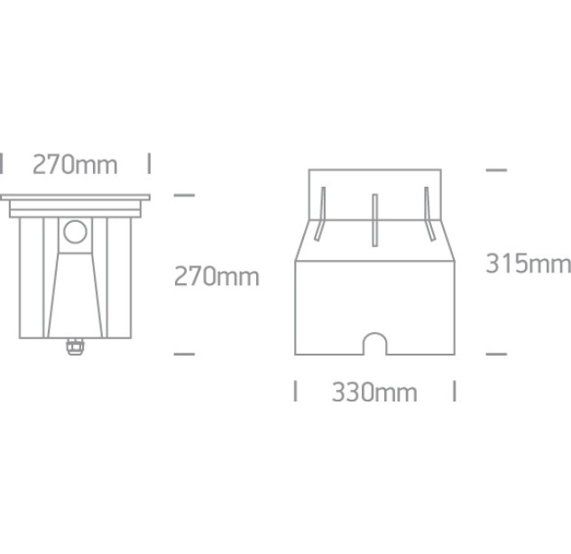 Įžeminis LED šviestuvas 30W 3000K IP67 69054A/W