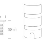 Įžeminis LED šviestuvas 3W 3000K IP67 69056A/W