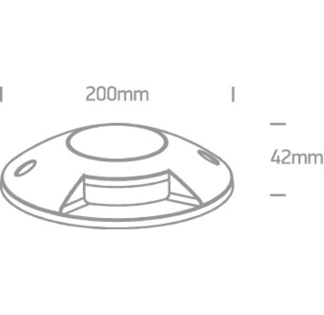 Įleidžiamas sieninis LED šviestuvas 6W 3000K IP67 69058A/G/W Įleidžiamas sieninis LED šviestuvas 6W 3000K IP67 69058A/G/W