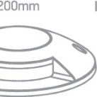 Įleidžiamas sieninis LED šviestuvas 6W 3000K IP67 69058A/G/W Įleidžiamas sieninis LED šviestuvas 6W 3000K IP67 69058A/G/W