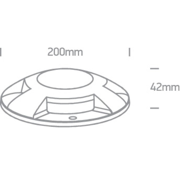 Įleidžiamas sieninis LED šviestuvas 4x3W 3000K IP67 69058C/G/W