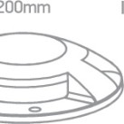 Įleidžiamas sieninis LED šviestuvas 4x3W 3000K IP67 69058C/G/W