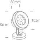 Povandeninis LED šviestuvas 3W 3000K IP68 69064A/W