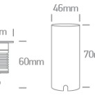Šviestuvas 4,5W 3000K IP67 69068B/W