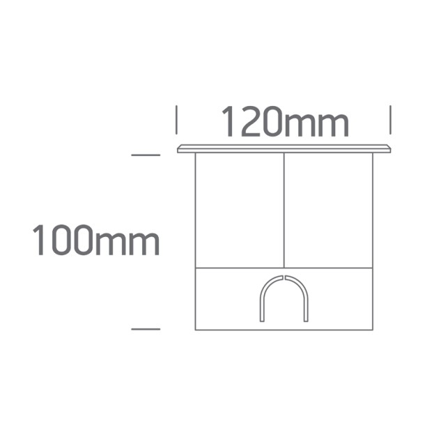 Įžeminis LED šviestuvas 3,5W 3000K IP67 69070A/W Įžeminis LED šviestuvas 3,5W 3000K IP67 69070A/W