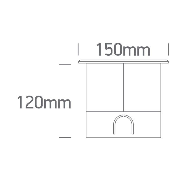 Įžeminis LED šviestuvas 10W 3000K IP67 69070B/W