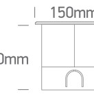 Įžeminis LED šviestuvas 10W 3000K IP67 69070B/W