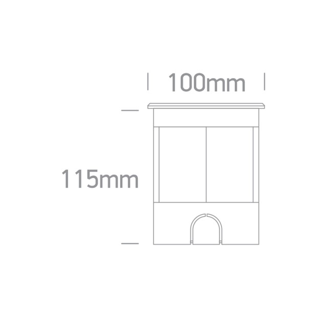 Įžeminis LED šviestuvas 3W 3000K IP67 69072/W