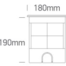 Įžeminis LED šviestuvas 9x1,5W 3000K IP67 69074B/W Įžeminis LED šviestuvas 9x1,5W 3000K IP67 69074B/W