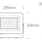 Sieninis LED šviestuvas 100W CCT IP65 7028CD/B/V Sieninis LED šviestuvas 100W CCT IP65 7028CD/B/V