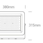 Sieninis LED šviestuvas 200W CCT IP65 7028CF/B/V