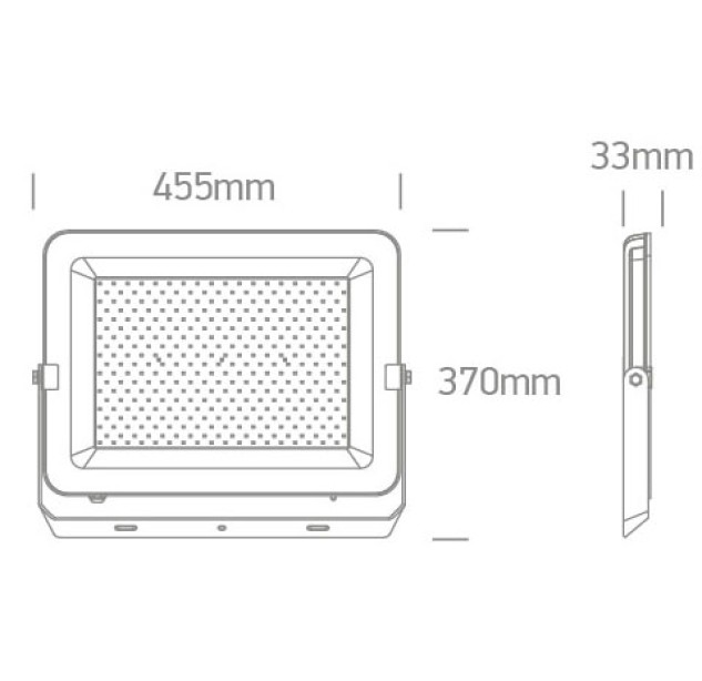 Sieninis LED šviestuvas 300W CCT IP65 7028CH/B/V Sieninis LED šviestuvas 300W CCT IP65 7028CH/B/V