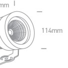 Lauko pastatomas LED šviestuvas 20W 3000K IP65 7047/AN/W