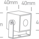 Lauko pastatomas LED šviestuvas 1W 3000K IP65 7052B/AN/W