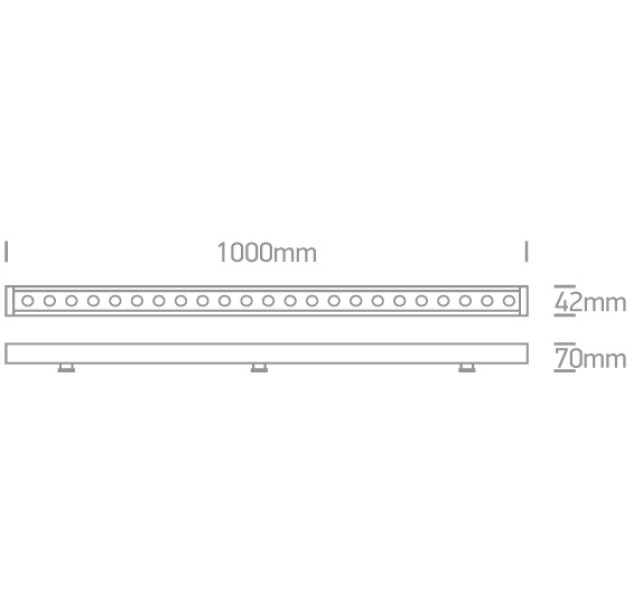 LED prožektorius 24x1,5W RGBK IP66 7055B/RGB