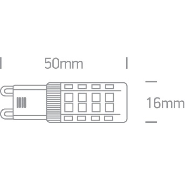 LED lemputė 4W 3000K 7103ALG/W