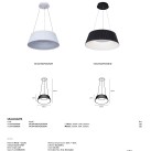 Pakabinamas šviestuvas AELIA 30W 3000K 71164-008808 Pakabinamas šviestuvas AELIA 30W 3000K 71164-008808
