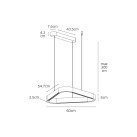 Pakabinamas šviestuvas ARIA 3000K 60W 71164-106776