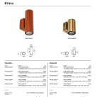 Lauko sieninis šviestuvas BRASO 12W GU10 IP65 74168-290677