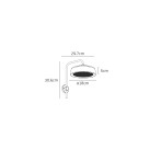 Lauko sieninis šviestuvas JADE 2700K 12W IP65 75169-158721 Lauko sieninis šviestuvas JADE 2700K 12W IP65 75169-158721