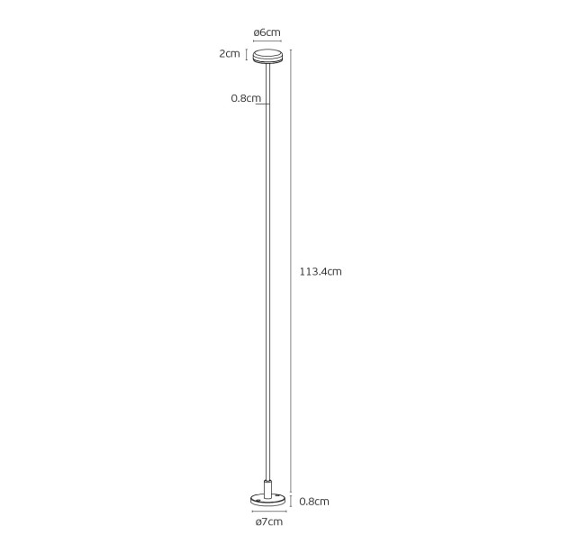 Lauko pastatomas šviestuvas JADE 2700K 1W IP65 75169-166721