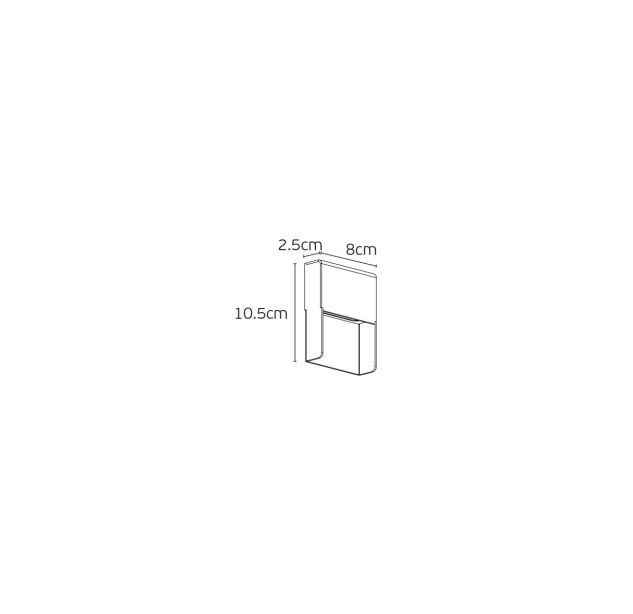 Lauko sieninis šviestuvas WOP 3000K 3W IP65 75169-167721 Lauko sieninis šviestuvas WOP 3000K 3W IP65 75169-167721