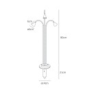 Lauko įsmeigiamas šviestuvas ROSE 3 x 2700K 4.5W IP65 75169-224721