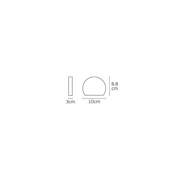 Lauko sieninis šviestuvas LUN 3000K 3W IP54 75169-373997 Lauko sieninis šviestuvas LUN 3000K 3W IP54 75169-373997