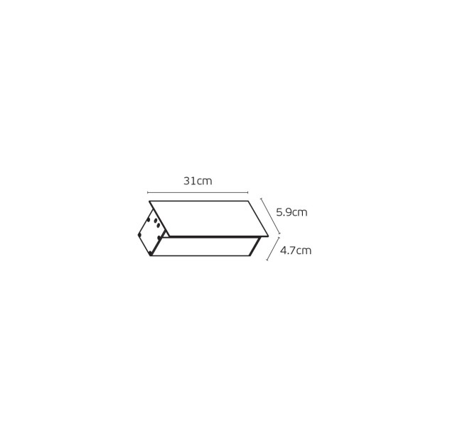 Lauko sieninis šviestuvas LINA 3000K 6W IP54 75169-399695 Lauko sieninis šviestuvas LINA 3000K 6W IP54 75169-399695