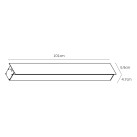 Lauko sieninis šviestuvas LINA 3000K 20W IP54 75169-404695 Lauko sieninis šviestuvas LINA 3000K 20W IP54 75169-404695