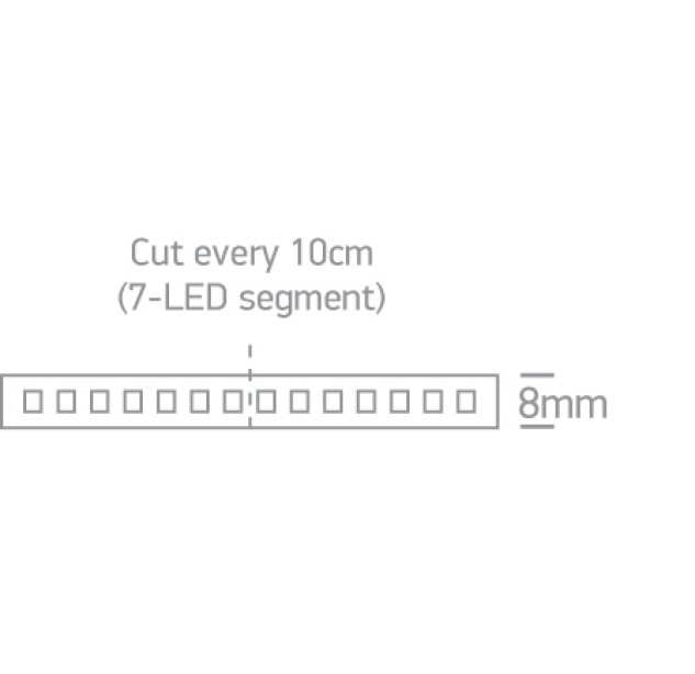 LED profilis 4,8W/mW 3000K 7820/W LED profilis 4,8W/mW 3000K 7820/W