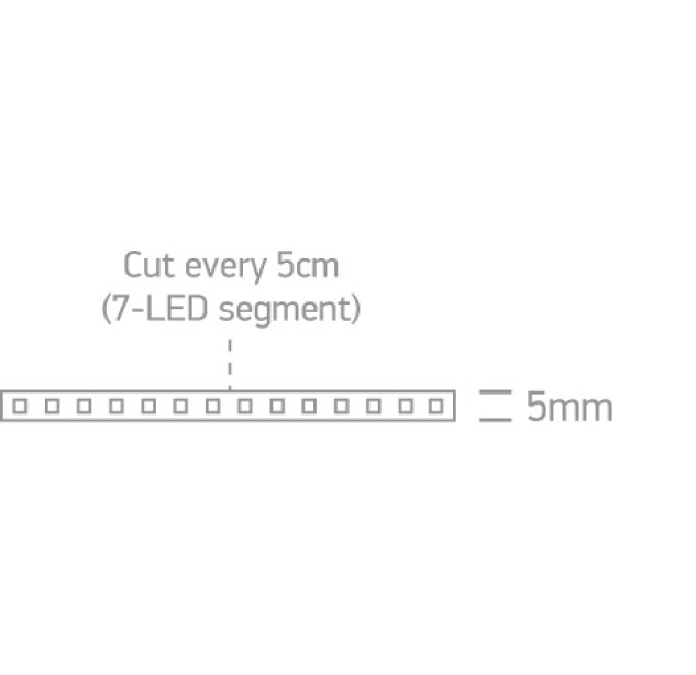 LED profilis 9,6W/mW 2700K 7823/EW