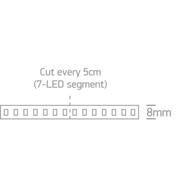 LED profilis 9,6W/mW 2700K 7829/EW