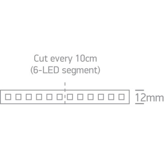 LED profilis 14,4W/mW RGBK IP68 7830W/RGB