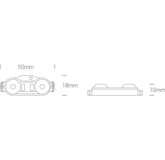 LED profilis 2x0,5W 6000K IP65 7840B/D LED profilis 2x0,5W 6000K IP65 7840B/D
