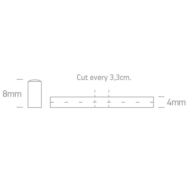 LED profilis 12W/mW 3000K IP66 7841A/W
