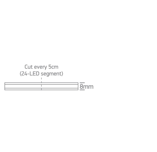 LED profilis 7,5W/mW 3000K 7844L/W