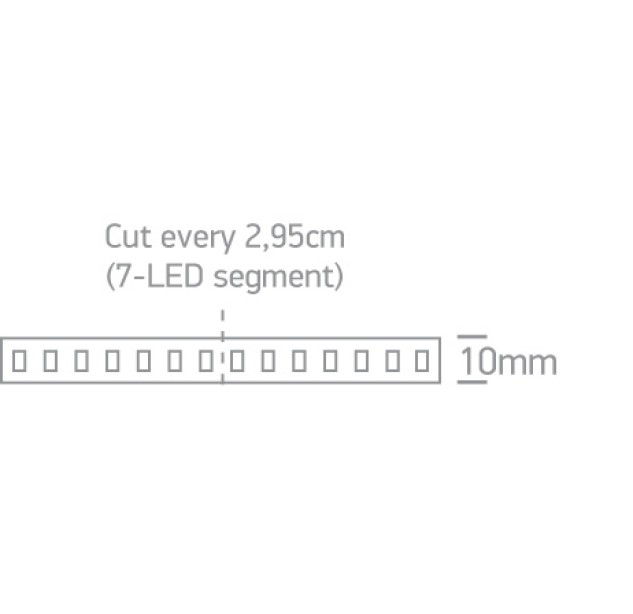 LED profilis 19,2W/mW 3000K 7870/W