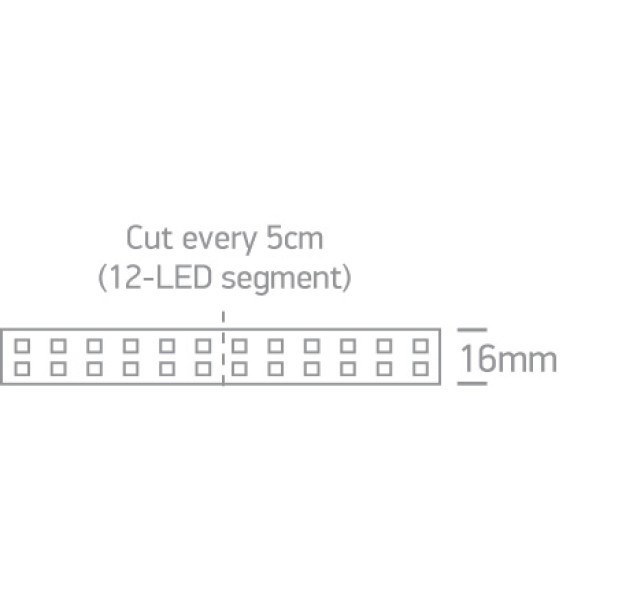 LED profilis 19,2W/mW 4000K 7875/C