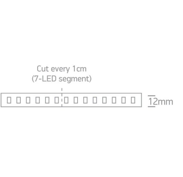 LED profilis 24W/mW 3000K 7887/W