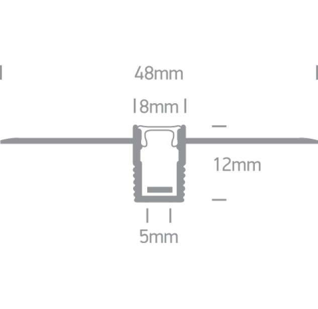 LED profilis 7900TR/AL