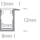 LED profilis 7901R/AL