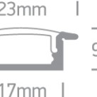 LED profilis 7902R/AL