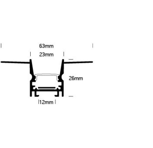LED profilis 7903TR/B